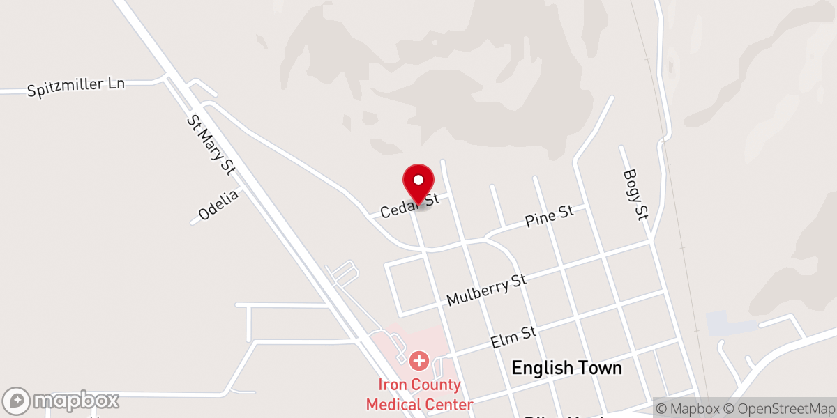Map showing location of New Life Apostolic Church