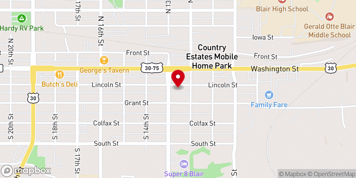 Map showing location of Great Commission Baptist Church
