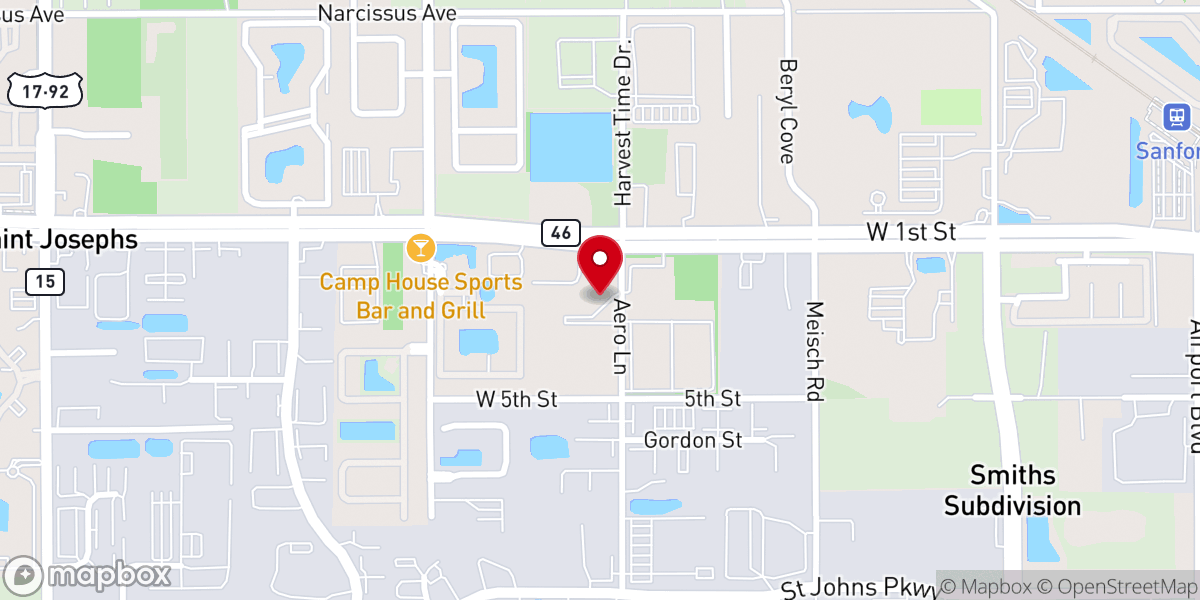 Map showing location of Resurrection Church