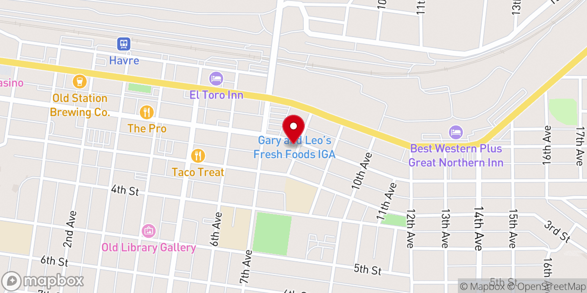 Map showing location of Set Free Ministries Havre