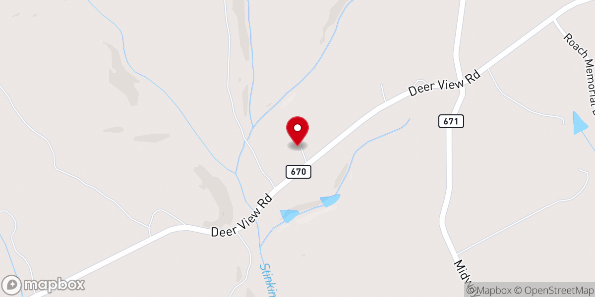 Map showing location of Mt Nebo Baptist Church