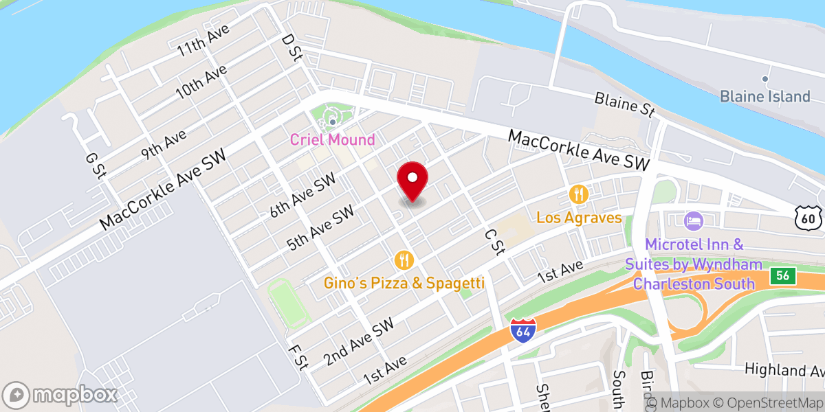 Map showing location of Rose of Sharon Christian Fellowship Church