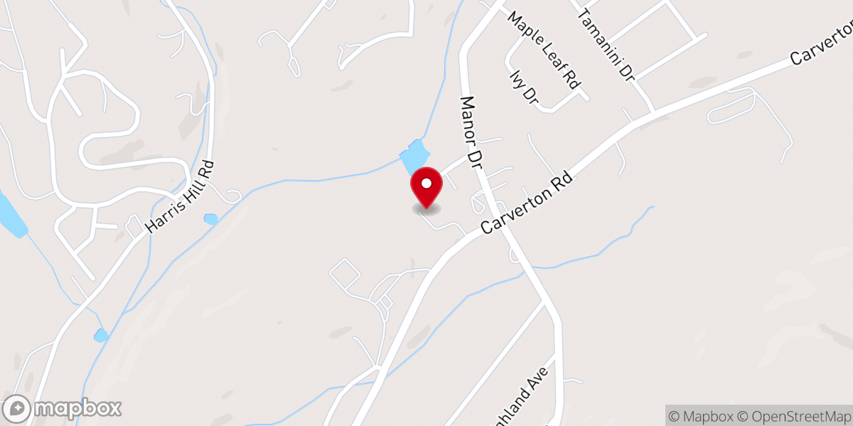 Map showing location of Cross Creek Community Church