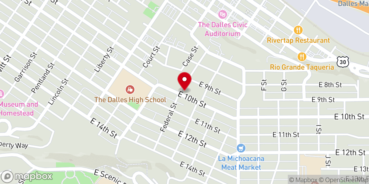 Map showing location of The Riv Cafe