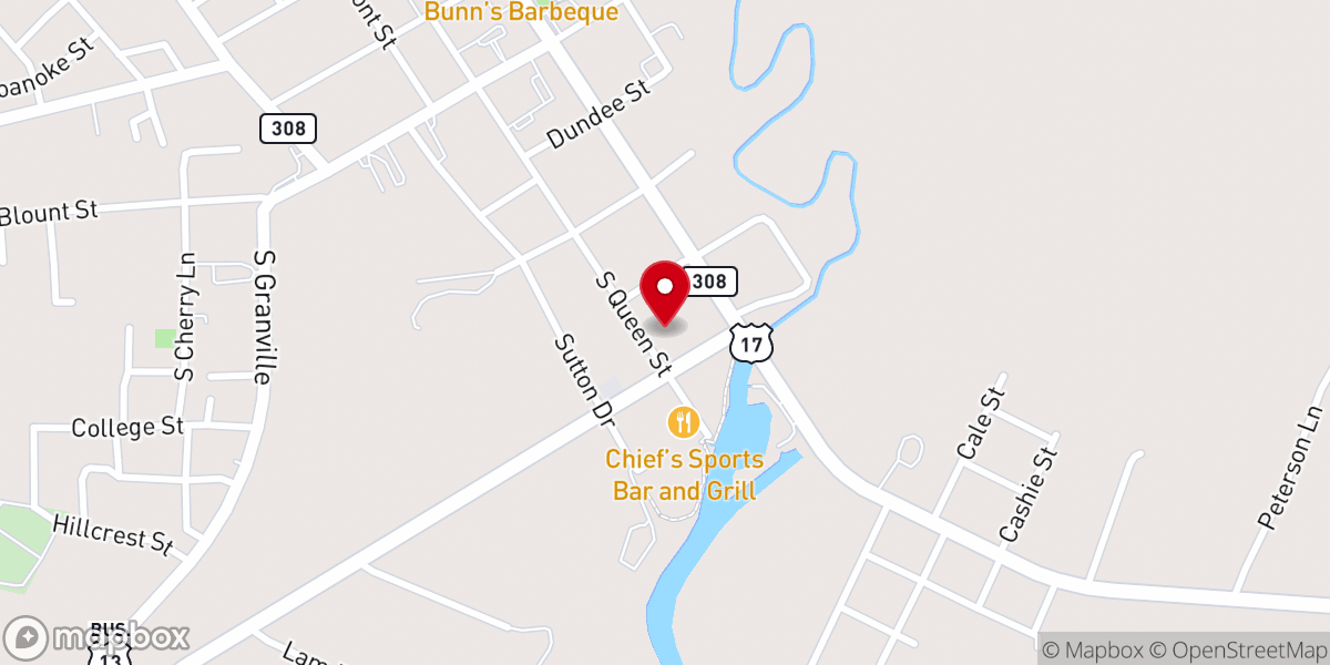 Map showing location of Windsor United Methodist Church