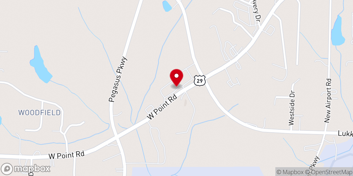 Map showing location of Western Heights Baptist Church