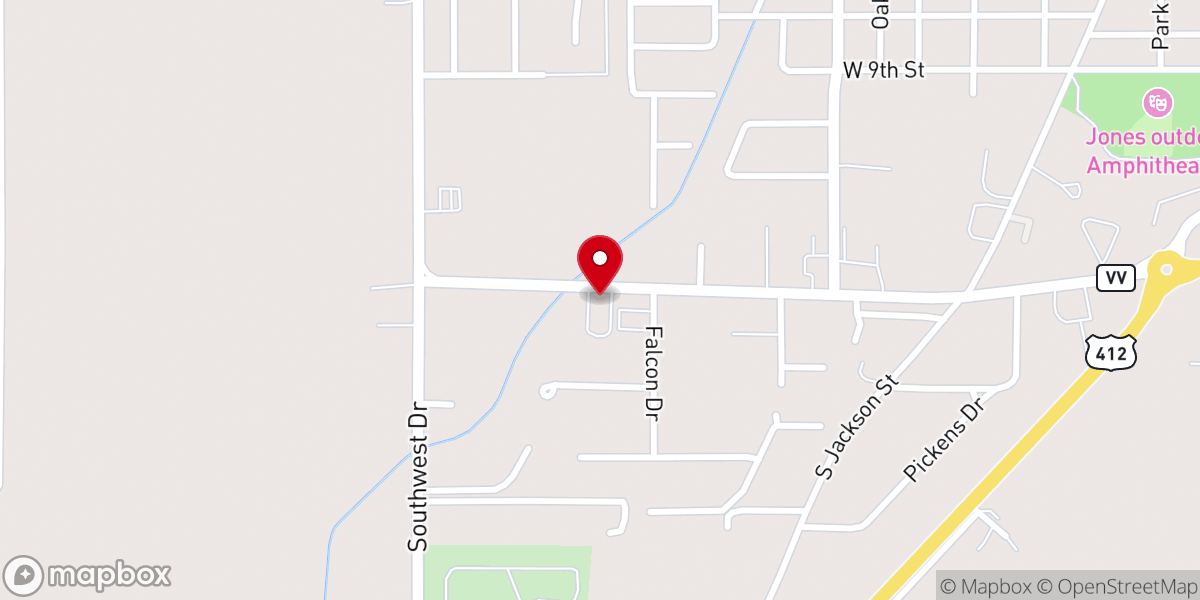 Map showing location of Christ Gospel Church