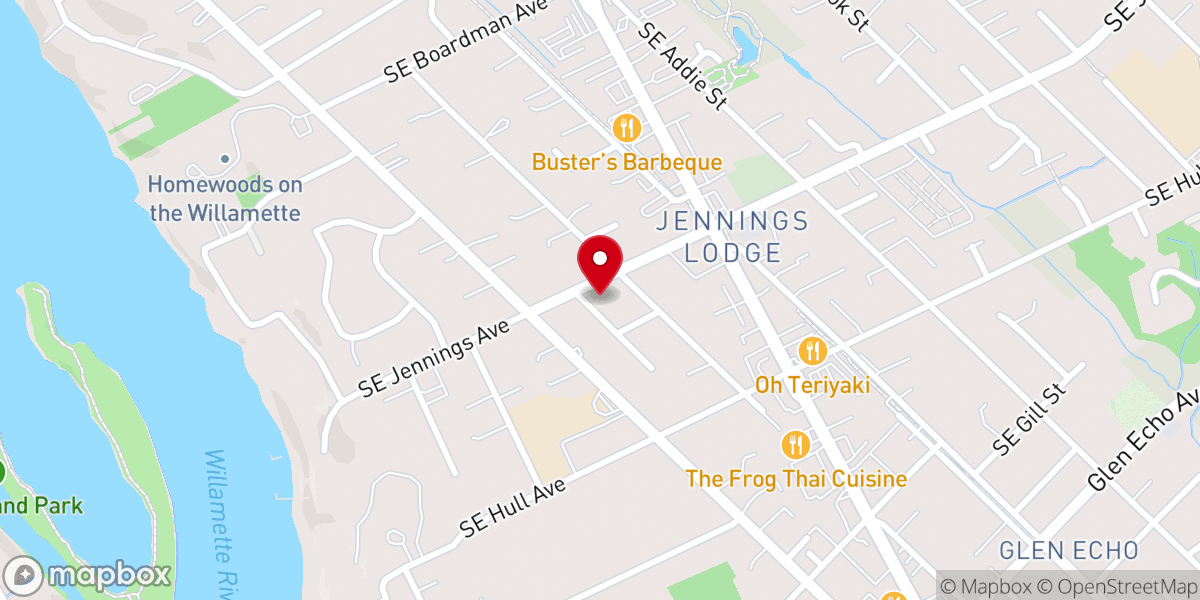 Map showing location of Jennings Lodge EMC
