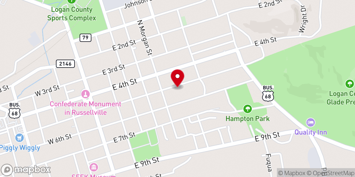 Map showing location of Bank Street A.M.E. Zion Church