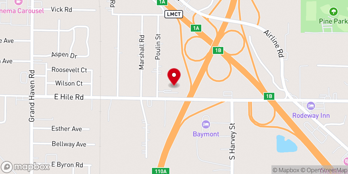Map showing location of Free Methodist Church