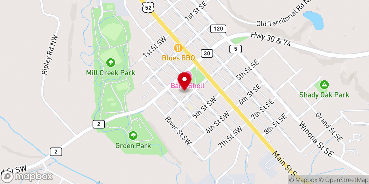 Map showing location of St Mary Catholic Church