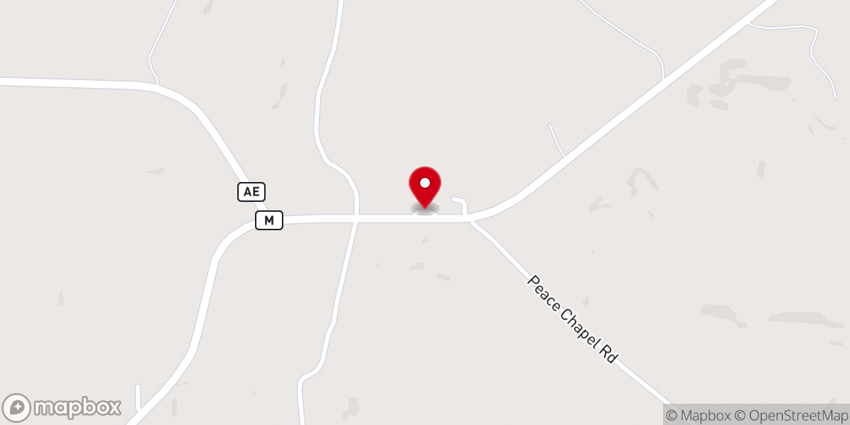 Map showing location of Peace Chapel Assembly of God