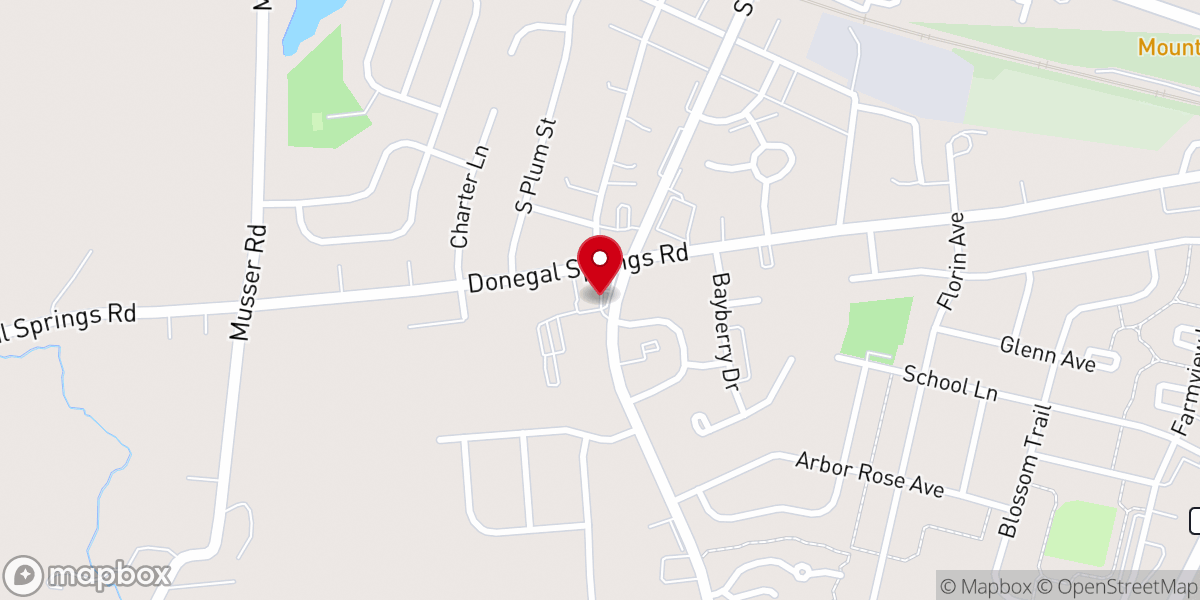 Map showing location of Cross Roads Church