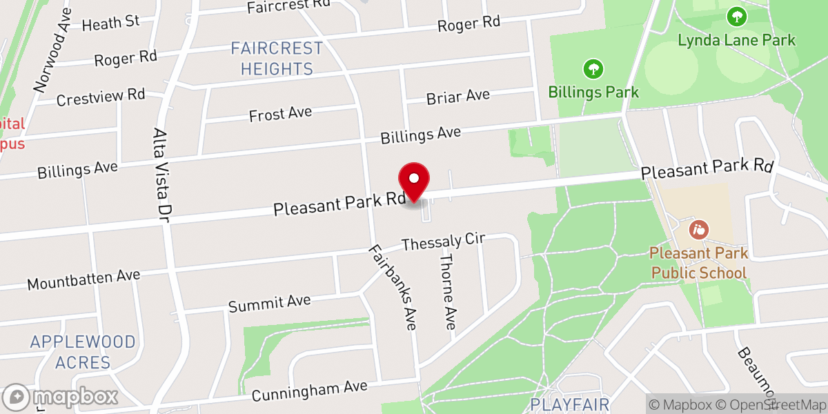 Map showing location of Celebration! Church Pleasant Park | Pleasant Park Baptist Church