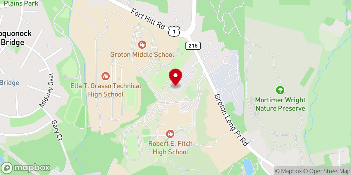 Map showing location of Saint Marys Church