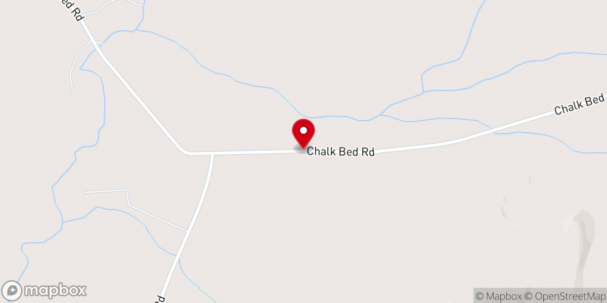 Map showing location of Little Horse Creek Baptist Church