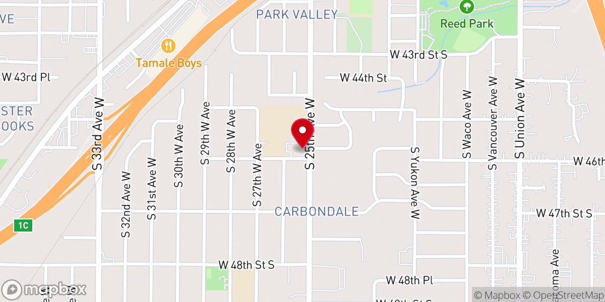 Map showing location of St Catherine of Alexandria Catholic Church