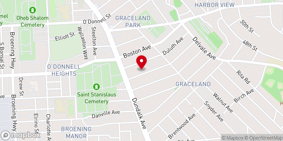 Map showing location of Graceland United Methodist Church