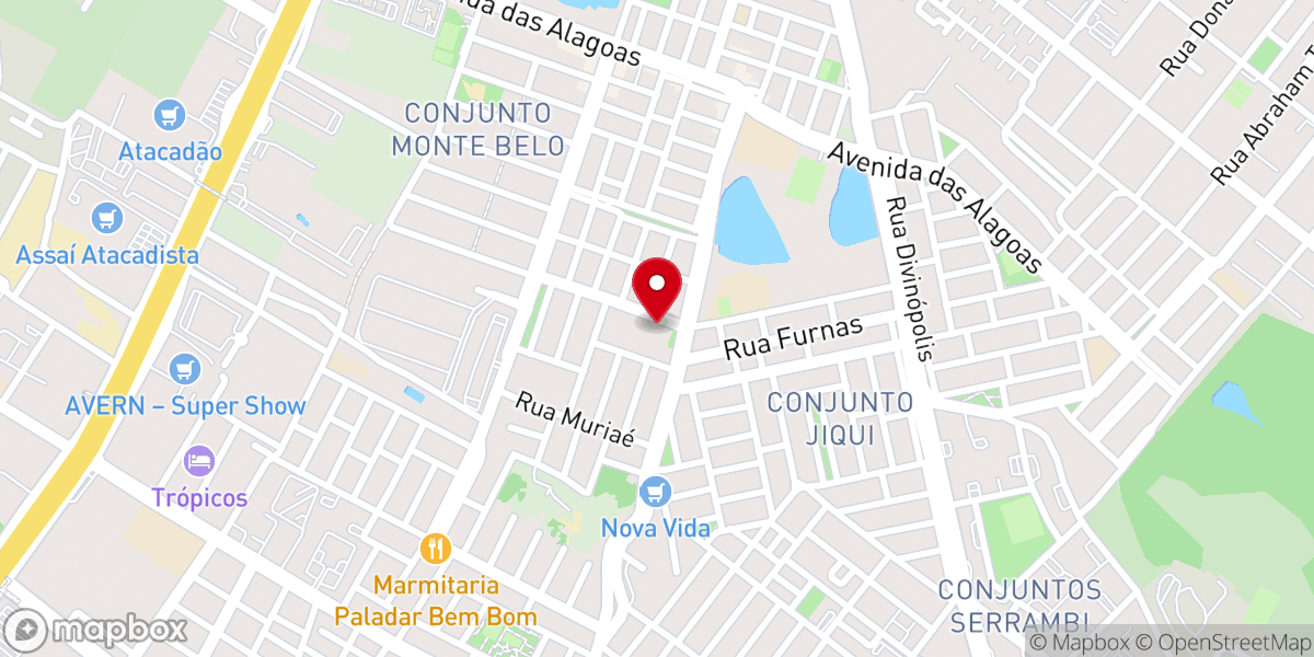 Map showing location of Paróquia de Cristo Rei