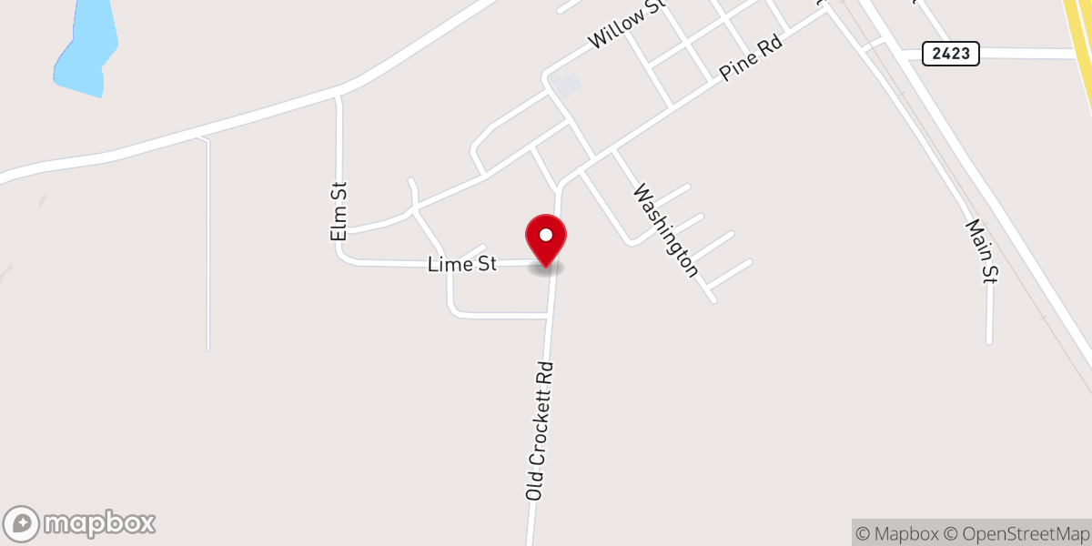 Map showing location of St John Baptist Church