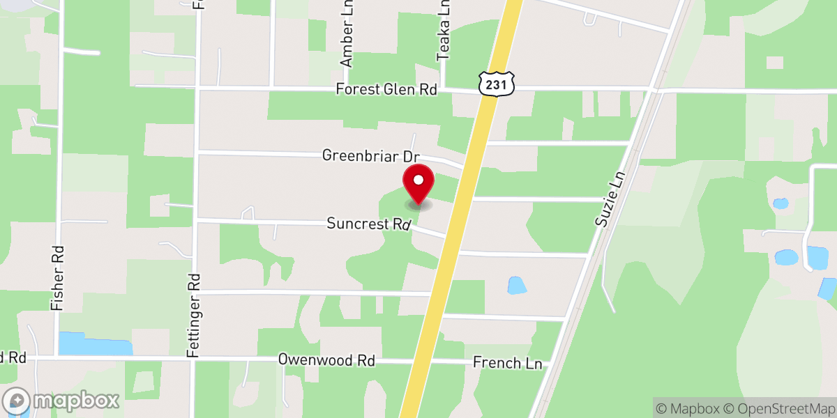Map showing location of Fountain Pentecostal Ministries