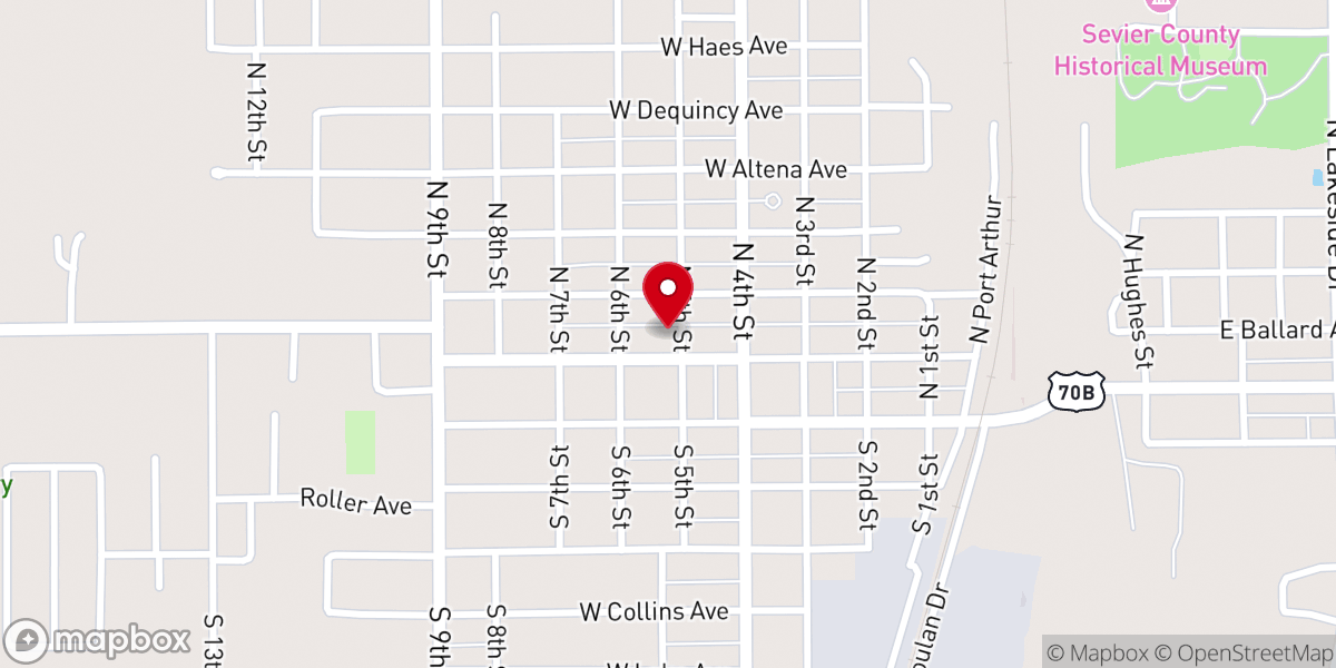 Map showing location of St Barbara Catholic Church