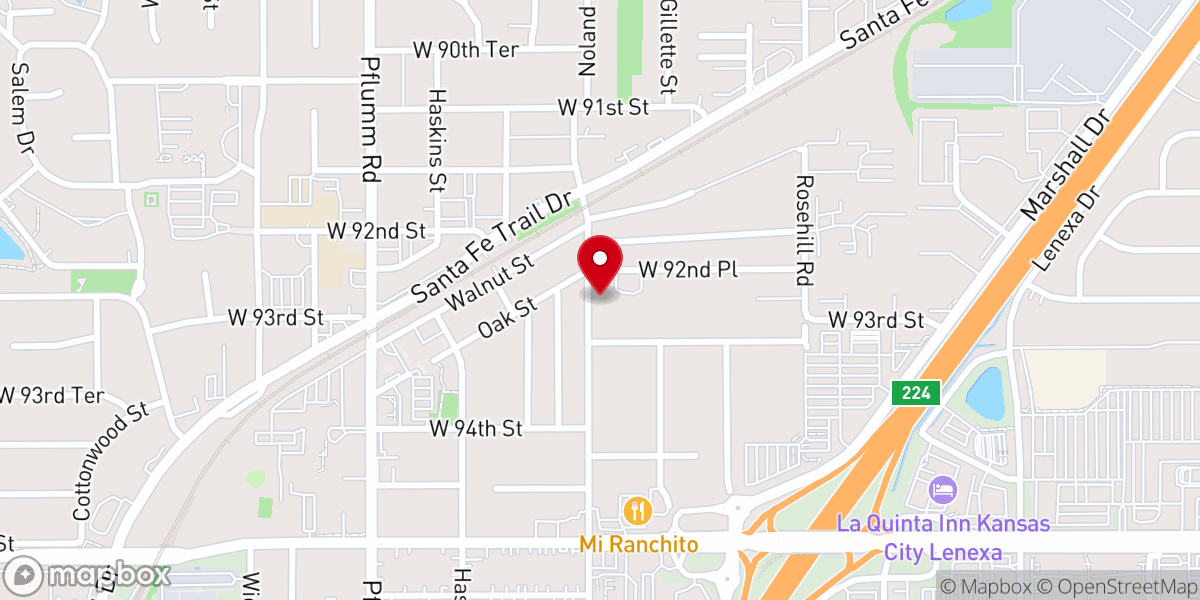 Map showing location of Lao American Baptist Church