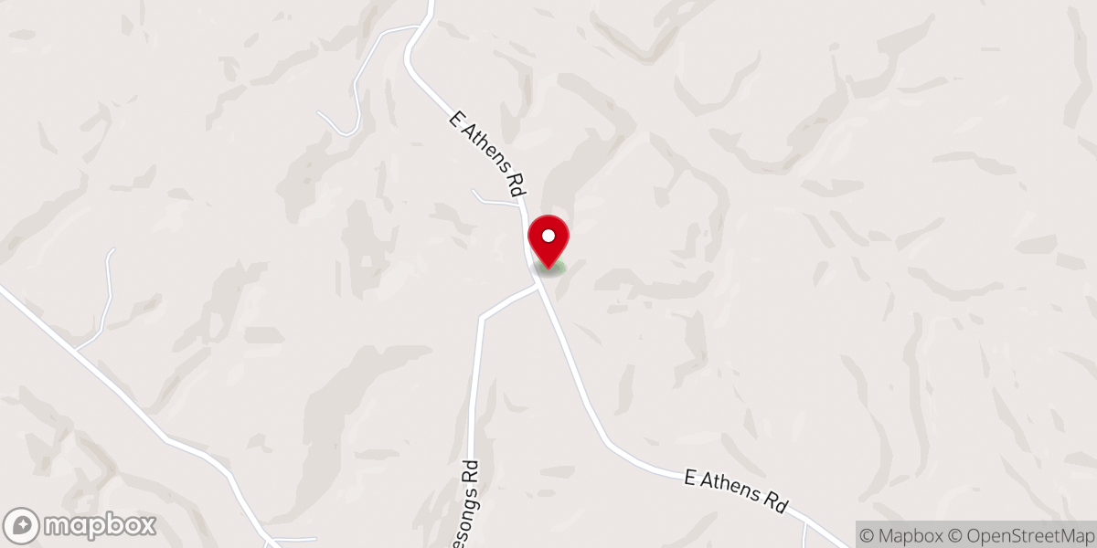 Map showing location of Ebenezer Country Church