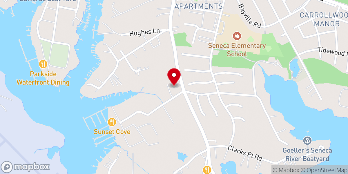 Map showing location of Saint Matthew Lutheran Church