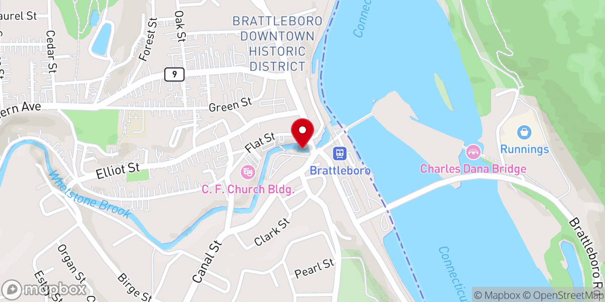 Map showing location of Vermont Insight Meditation Center