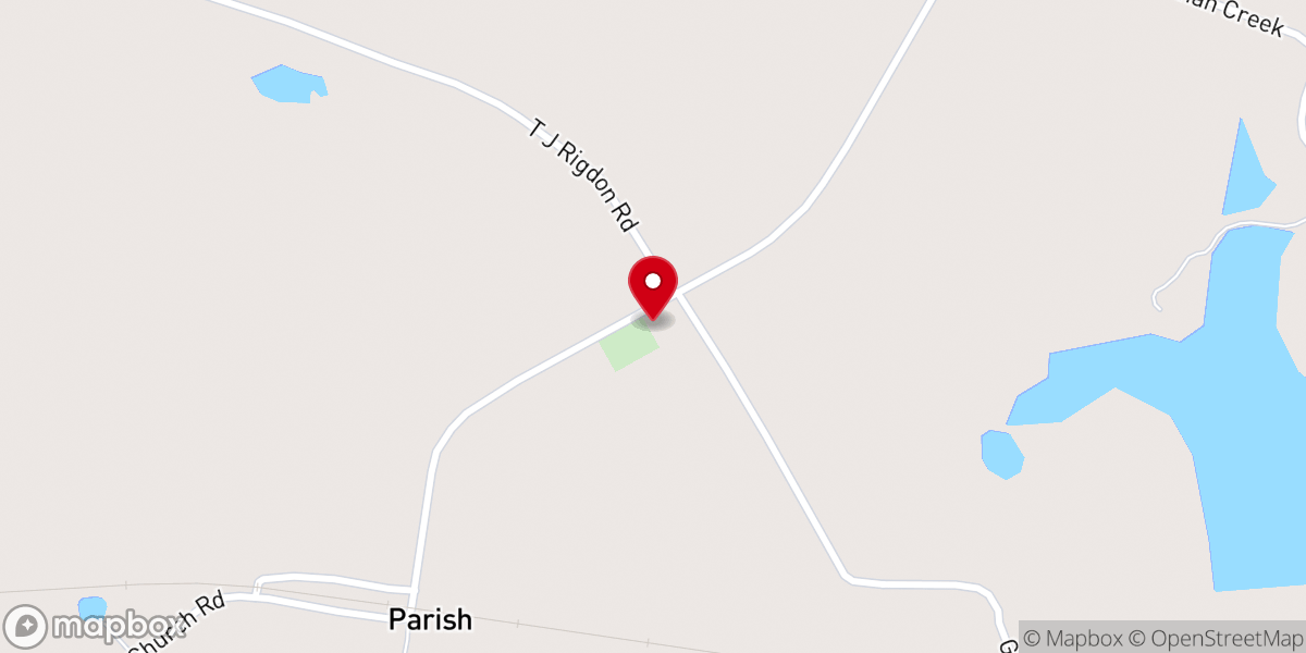 Map showing location of Saint Matthew's M. B. Church