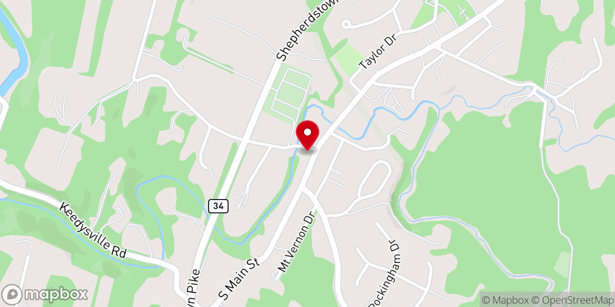 Map showing location of Salem United Methodist Church
