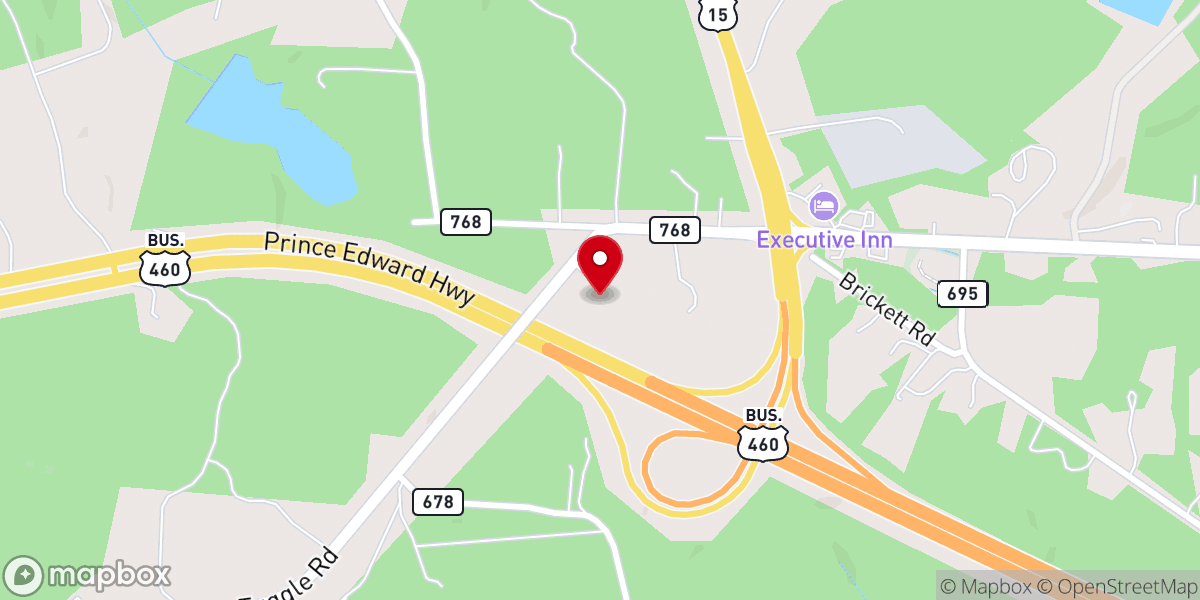 Map showing location of Maranatha Baptist Church