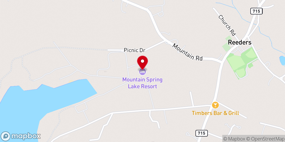 Map showing location of The Lodge At Mountain Springs Lake