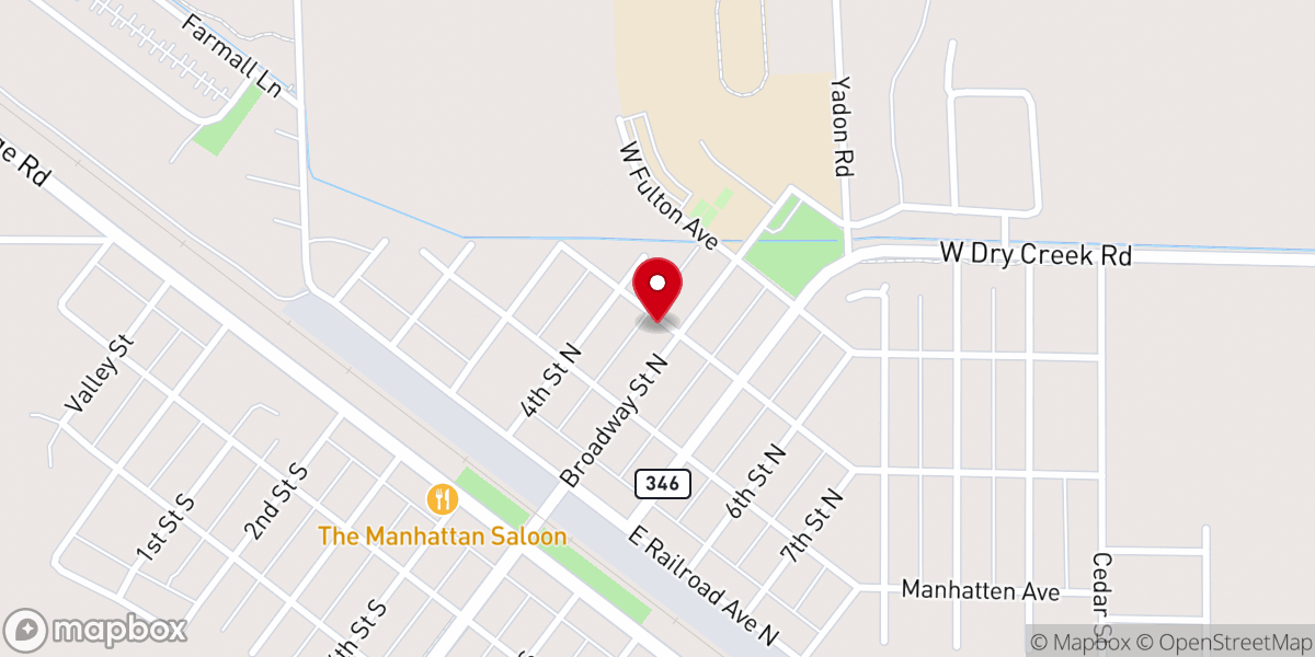 Map showing location of Manhattan Presbyterian Church