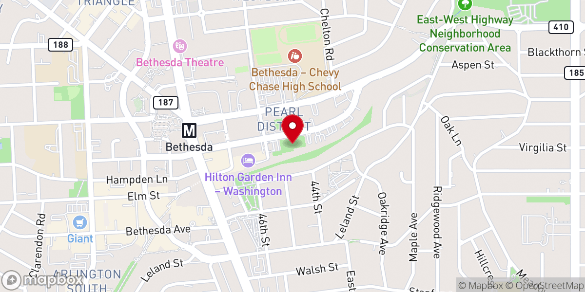 Map showing location of Onelife Fitness - Bethesda