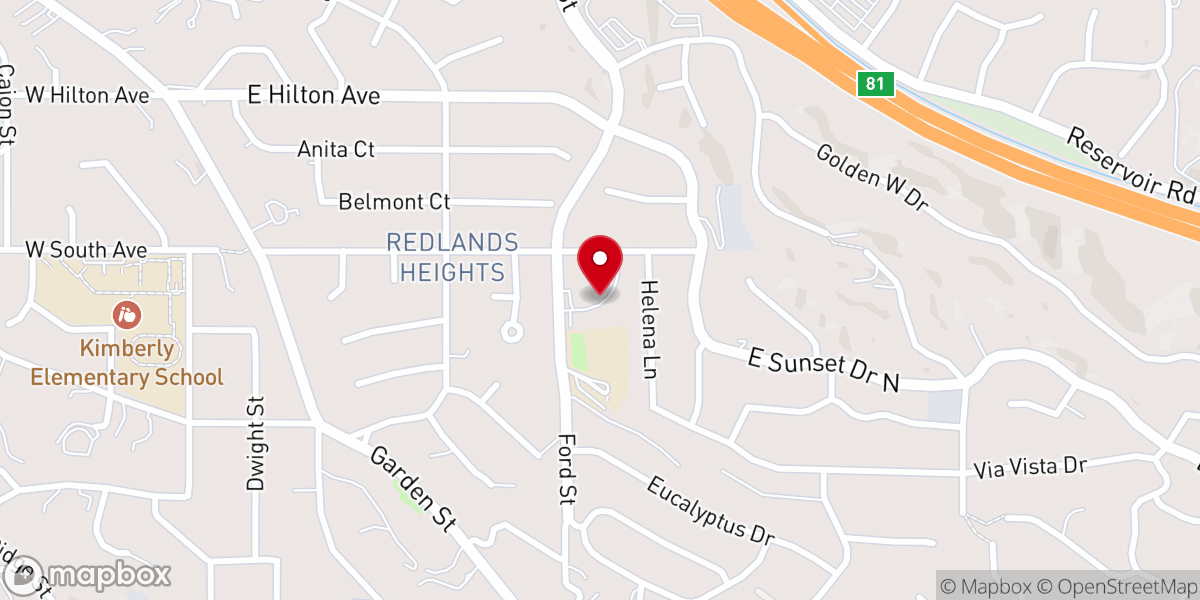 Map showing location of Christ the King Lutheran Church