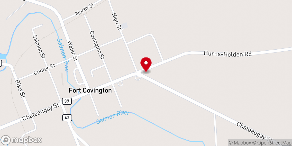 Map showing location of St. Mary's of the Fort Catholic Church