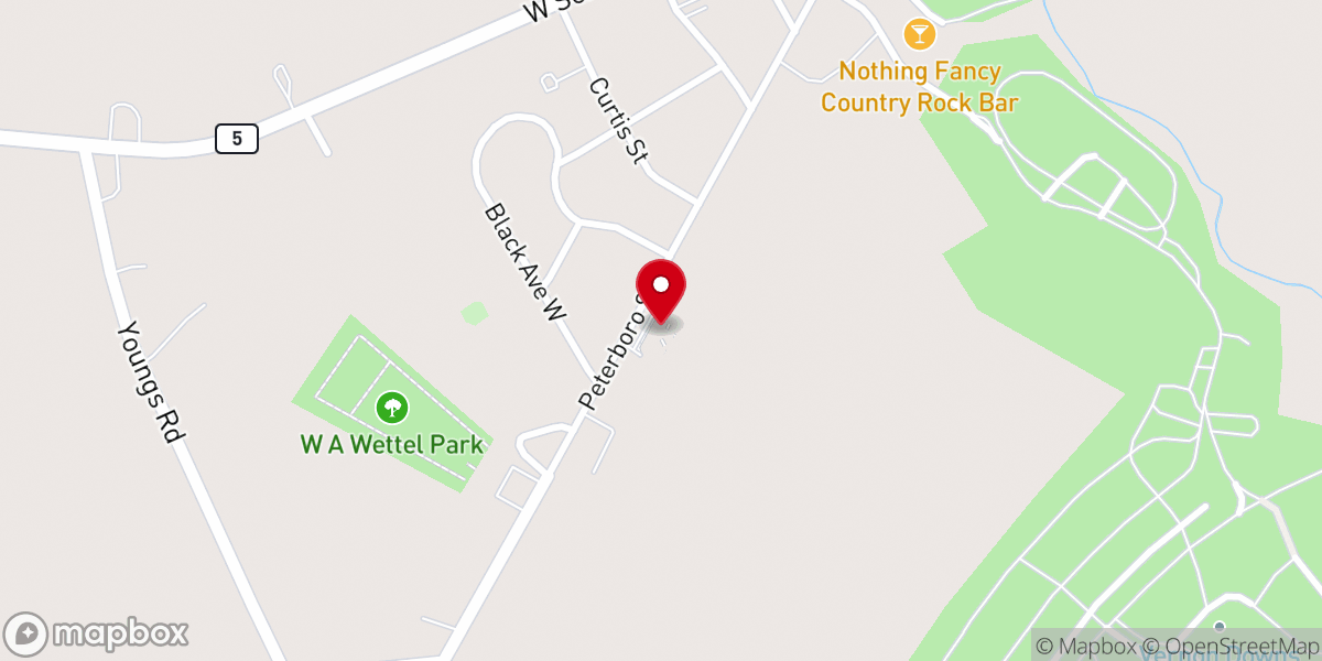 Map showing location of Holy Family Catholic Church