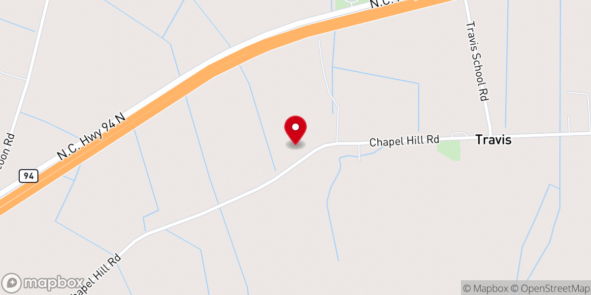 Map showing location of Chapel Hill Missionary Church
