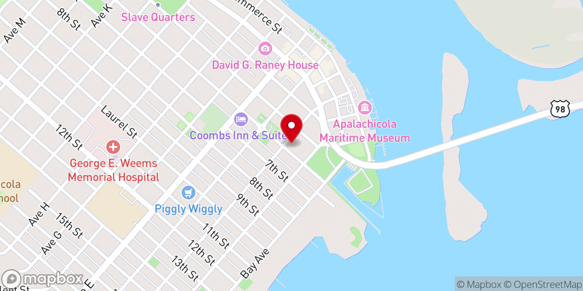Map showing location of St Patrick Catholic Church