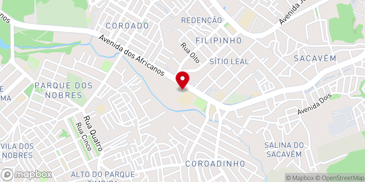 Map showing location of Igreja Universal - Coroadinho