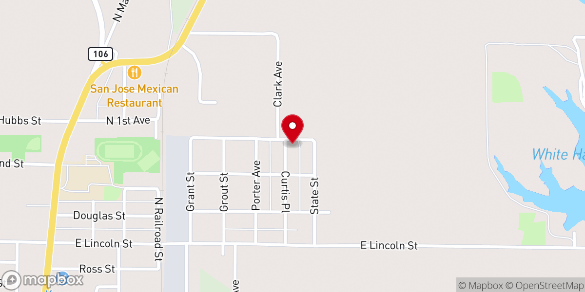 Map showing location of New Life Church