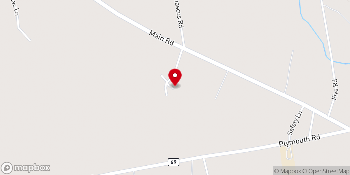 Map showing location of Carmel Bible Conference