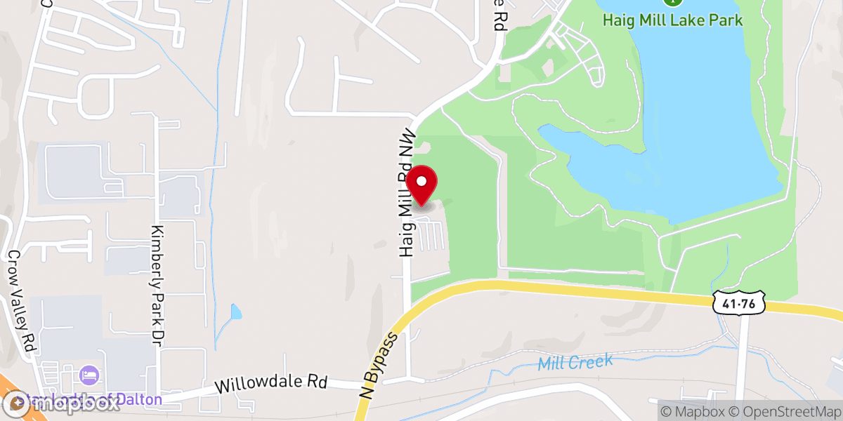 Map showing location of Mount Rachel Baptist Church