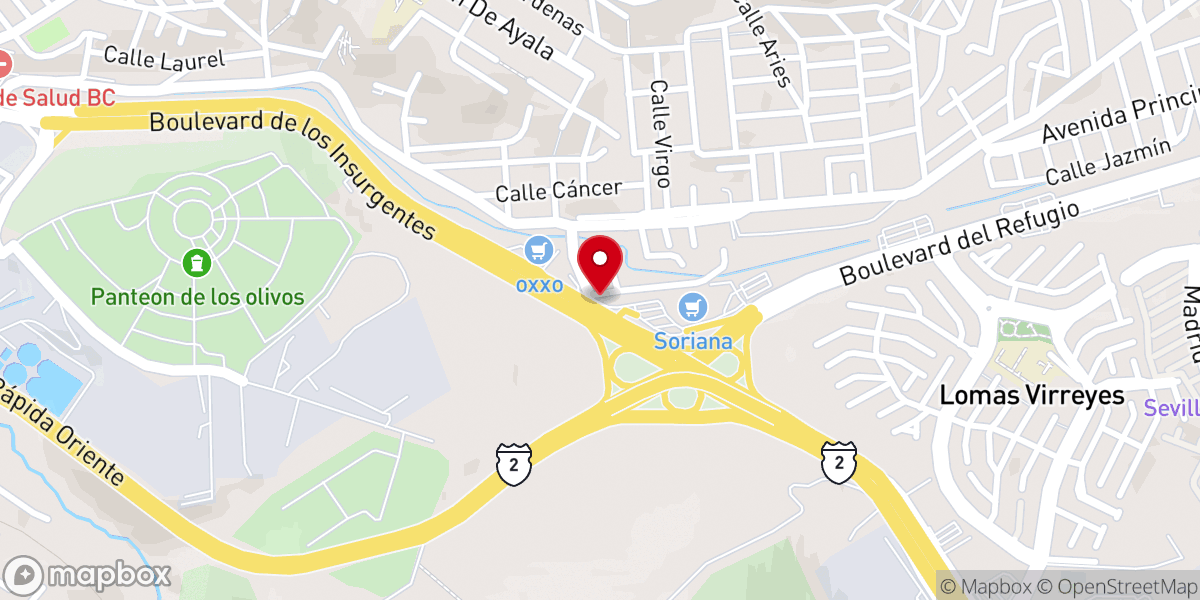 Map showing location of Iglesia De Dios Pentecostal M. I.