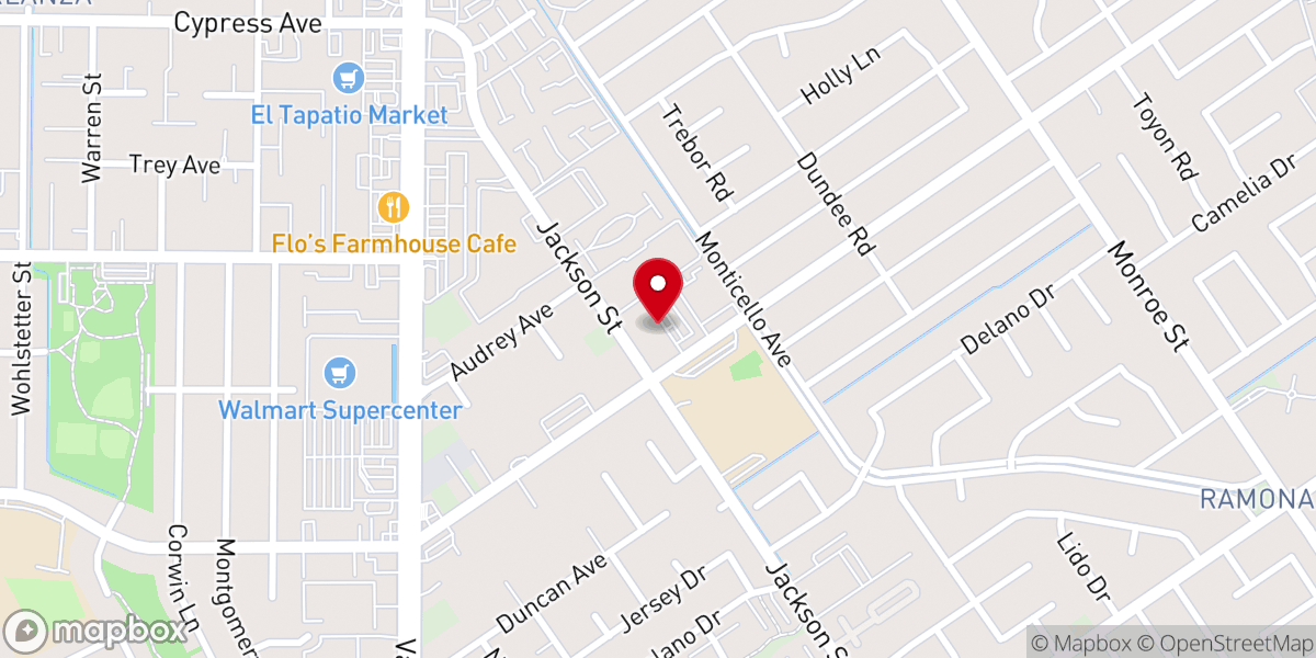 Map showing location of Connecting Point Community Church