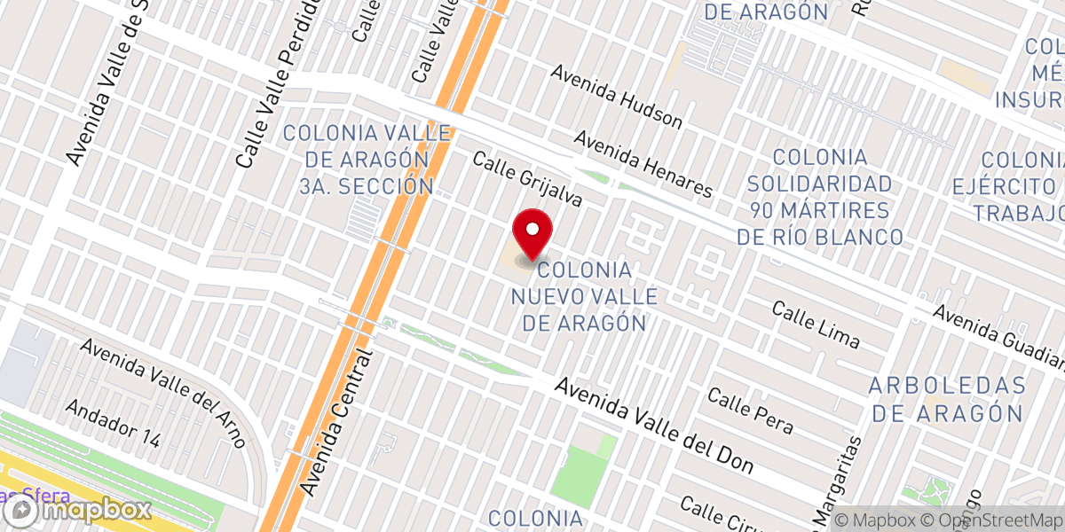 Map showing location of Parroquia de Jesús Resucitado, Diócesis de Ecatepec, A. R.