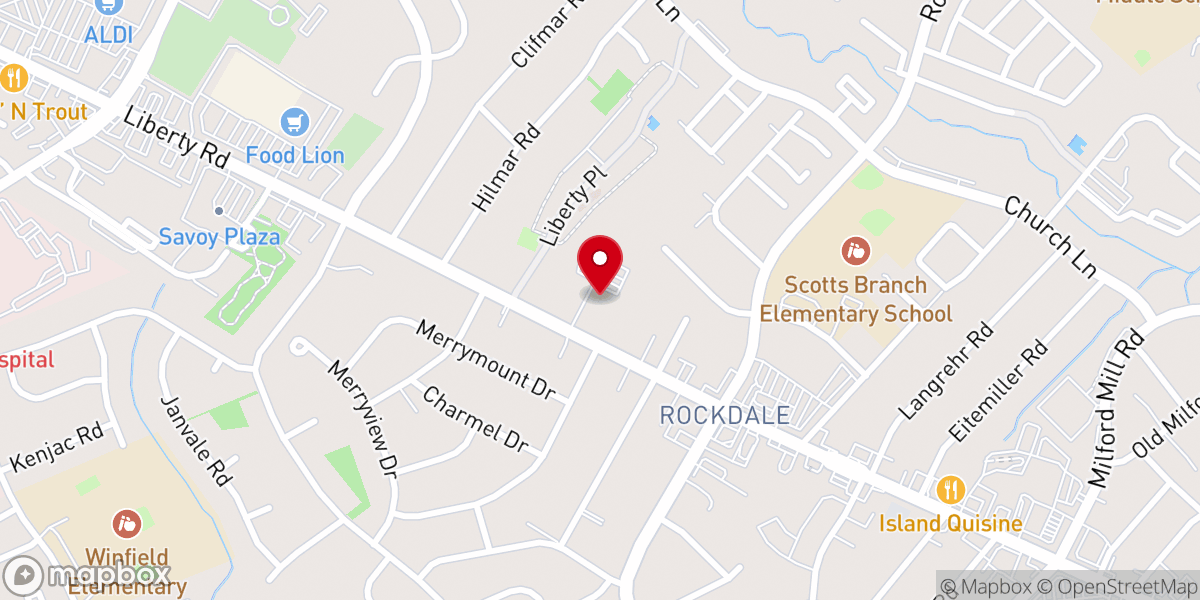 Map showing location of Ascension Prince of Peace Episcopal Church
