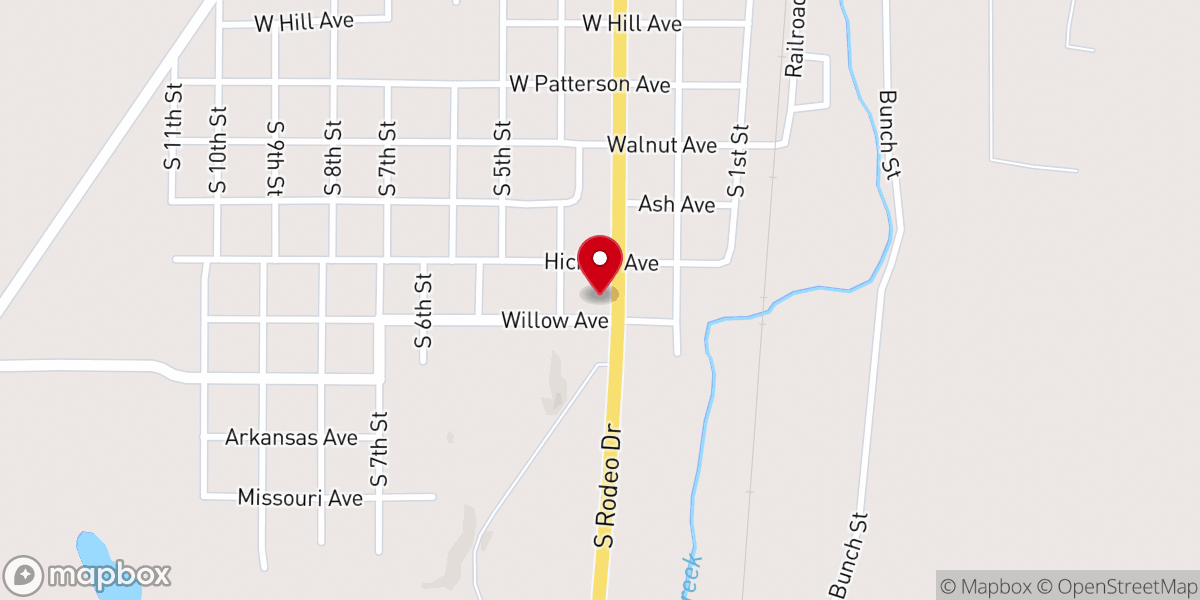 Map showing location of Cowtown Corner